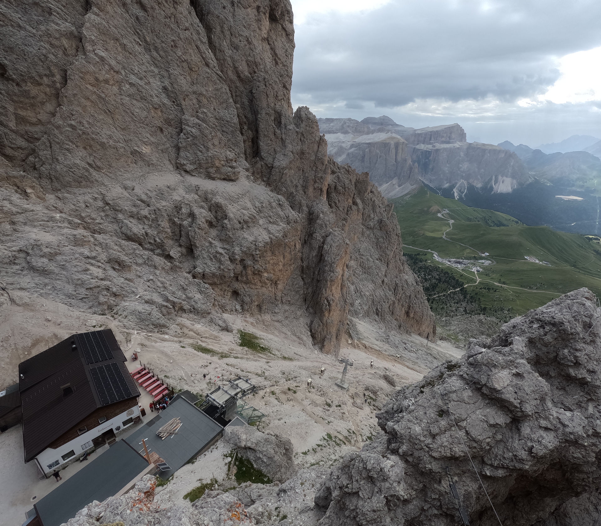 Looking down at Toni Demetez