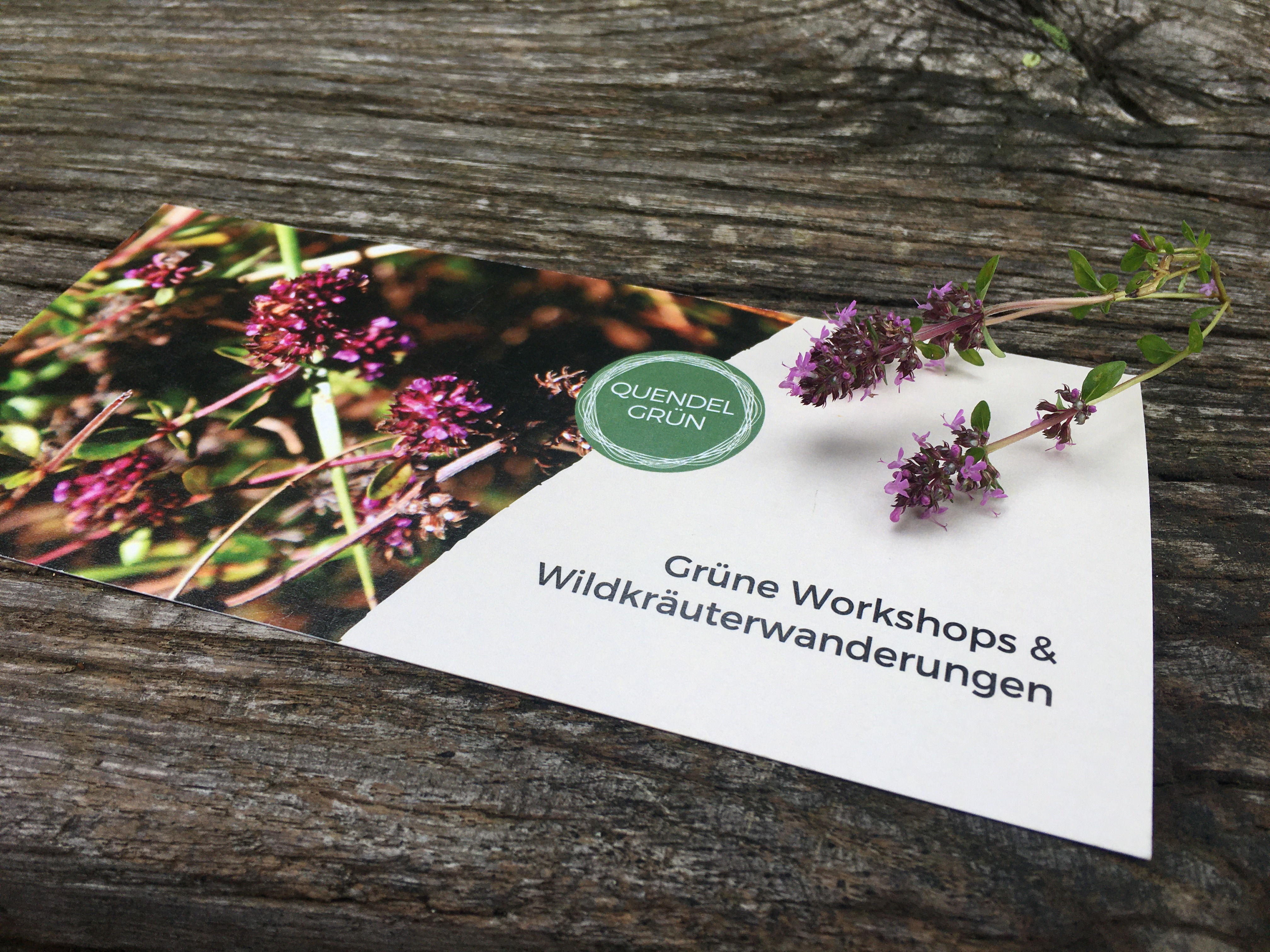 Wertgutschein für einen Quendelgrün-Workshop (10 bis 100 €)