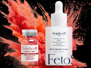 FetoScell skincare products – serum, gel, and cream for skin regeneration and anti-aging