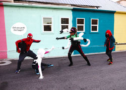 Spidermen get Dock Oct5x7