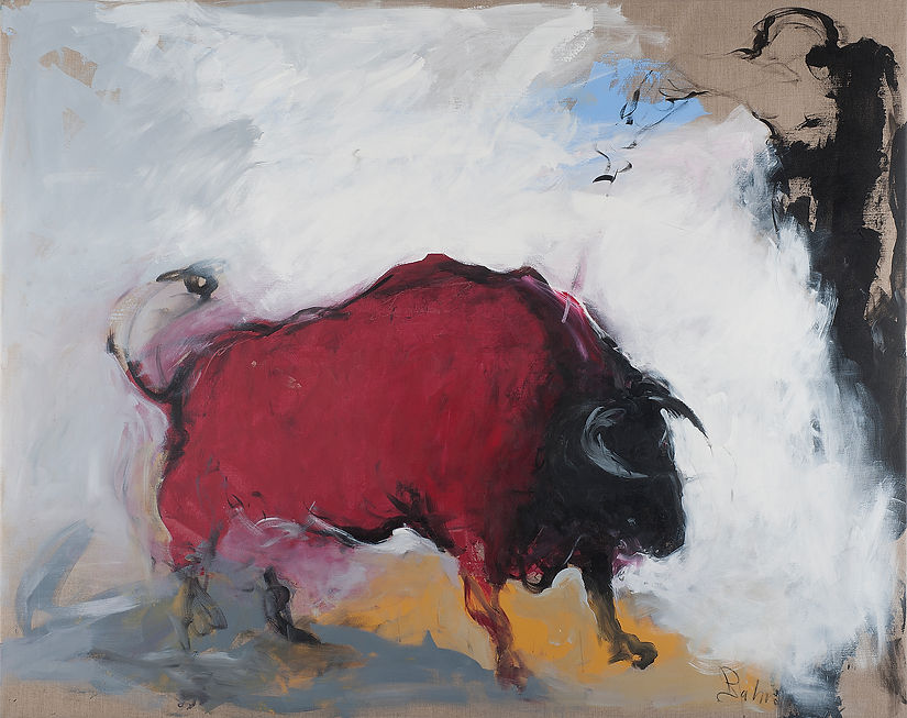 Stier 2025 mixed media/canvas 260 cm x 200 cm