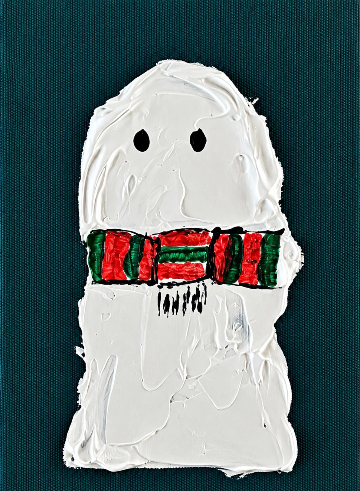Ghost with a scarf - 5'7 Print