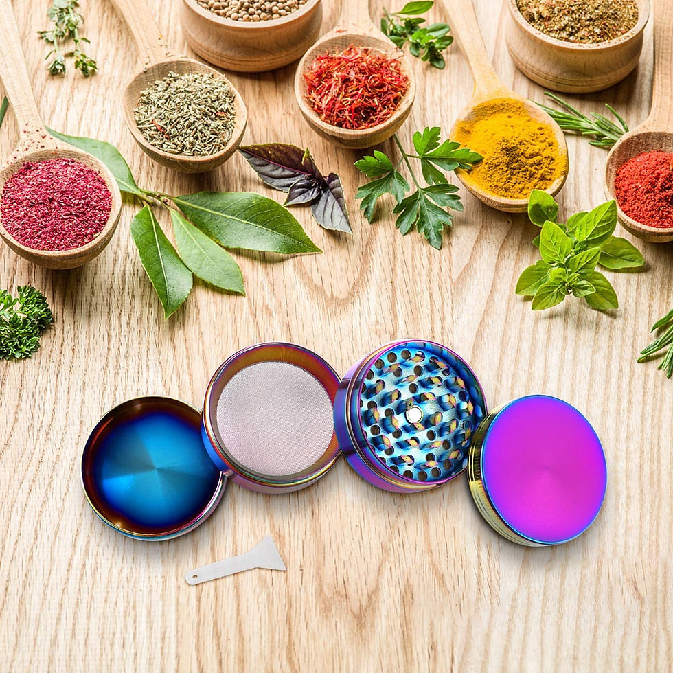 Thumbnail: Golden Bell 4-Piece 2" Herb Grinder Rainbow Without LOGO - Alloy