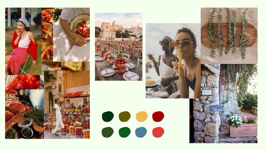 italian towel moodboard