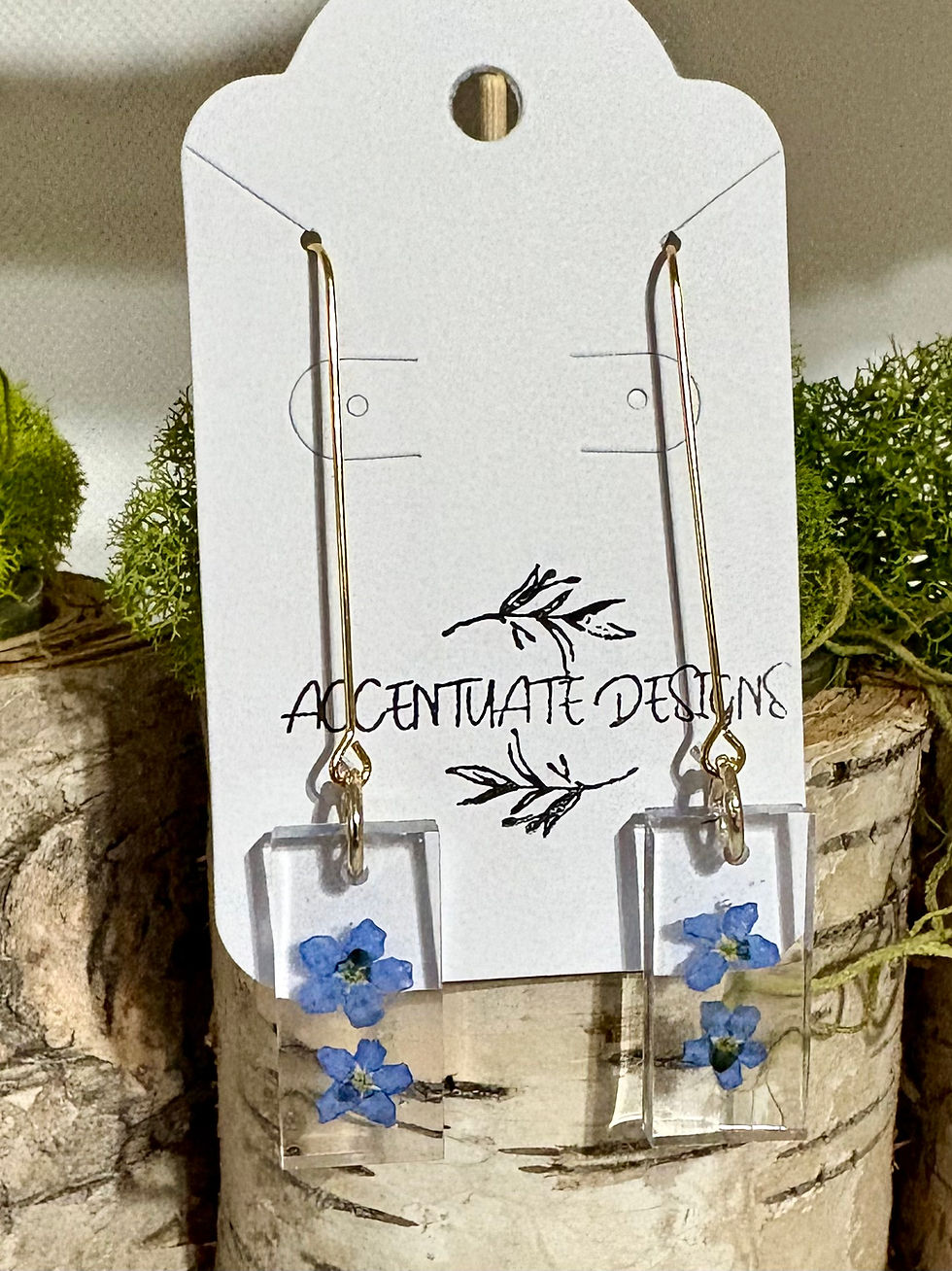 Thumbnail: Forget Me Nots - Floral Resin jewelry