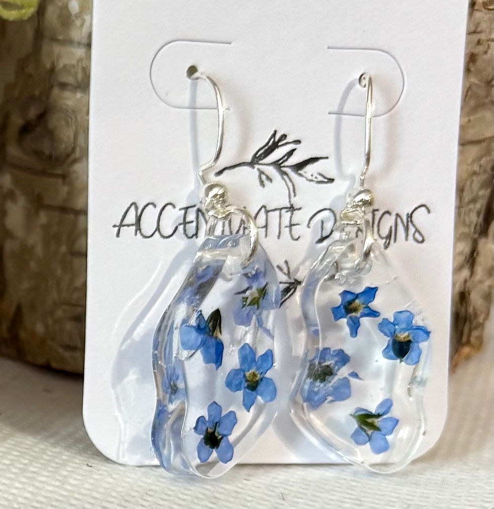 Thumbnail: Forget Me Nots - Floral Resin jewelry