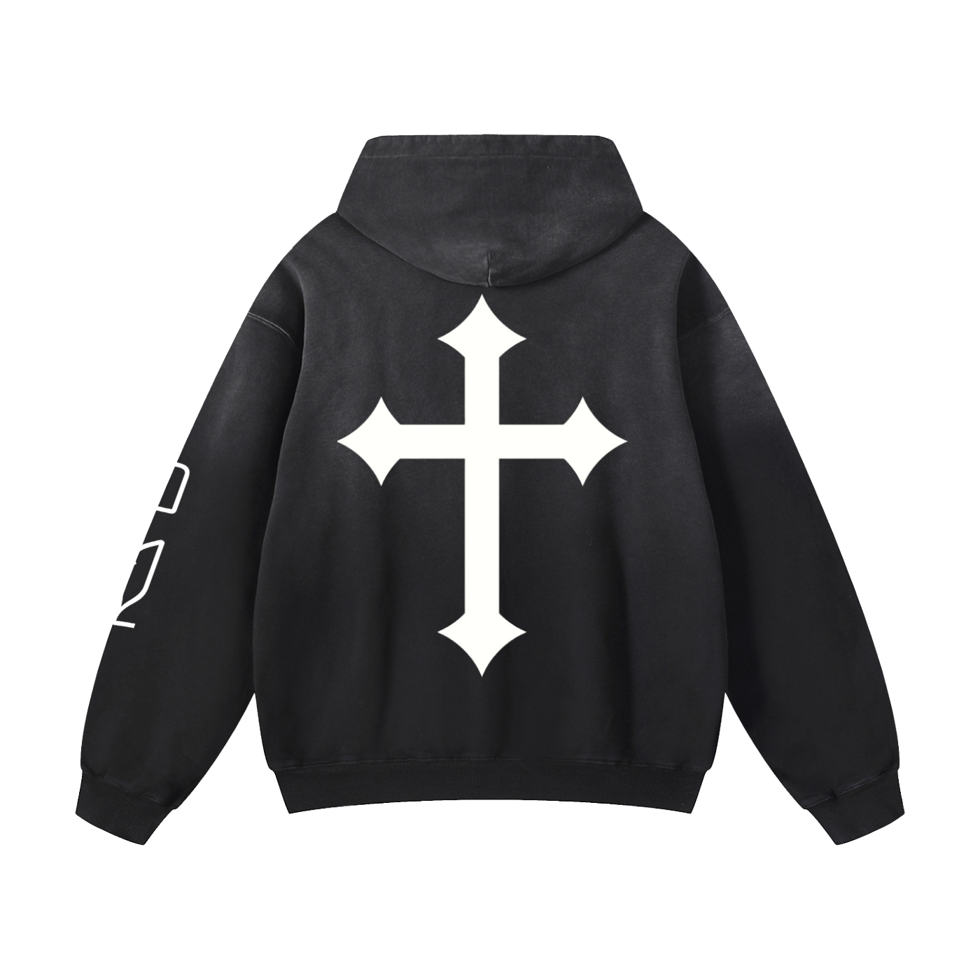 BERKAH™ Aramaic "BERKAH"- Heavyweight Sunfade Oversized Hoodie
