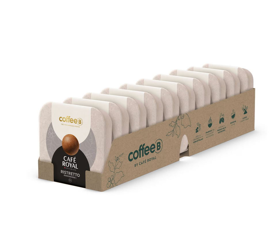 CoffeeB by Café Royal Ristretto 9 Coffee Balls 51g, 10er Pack Schweiz