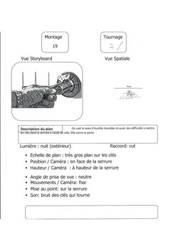 Un plan du storyboard