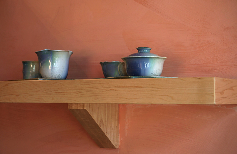 custom shelving for teaware