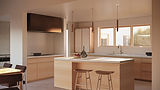 sleek midcentury modern kitchen