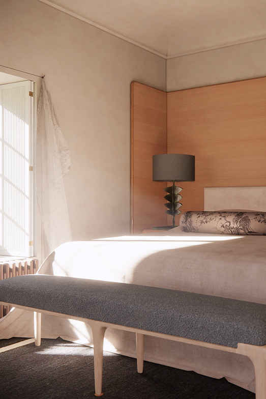 warm luxury bedroom