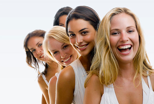 group of female friends laughing