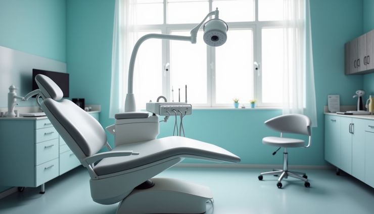 Eye-level view of a modern hair transplant clinic consultation room in Cape Town