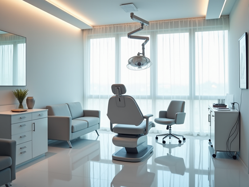 Modern hair transplant clinic consultation room in Cape Town