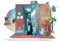 Alpha Yu_ Monthly Prompt_Feb2026_Penguin Spies