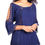 Thumbnail: blue slit sleeves boho top.