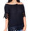 Thumbnail: offshoulder netsleeves boho top- cotton.
