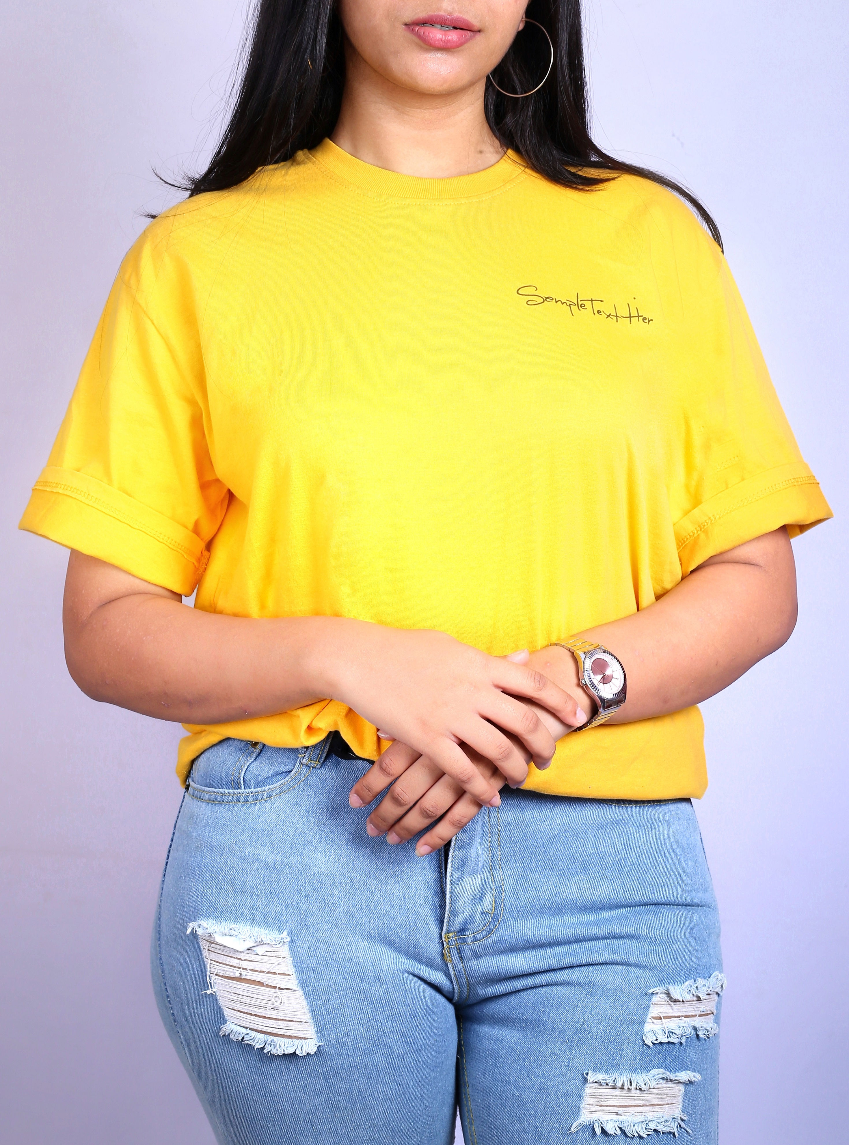 basic yellow/black over sized Tshirt.
