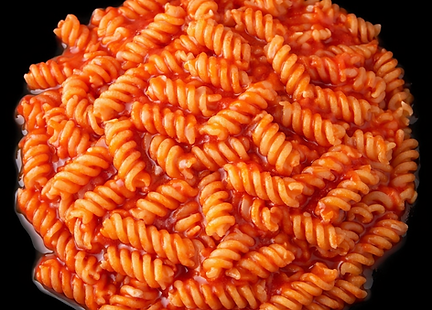 Sedanini di lenticchie con curry, chia e pomodoro