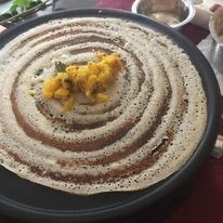 Masala Dosa, Sambar, Coconut Chutney