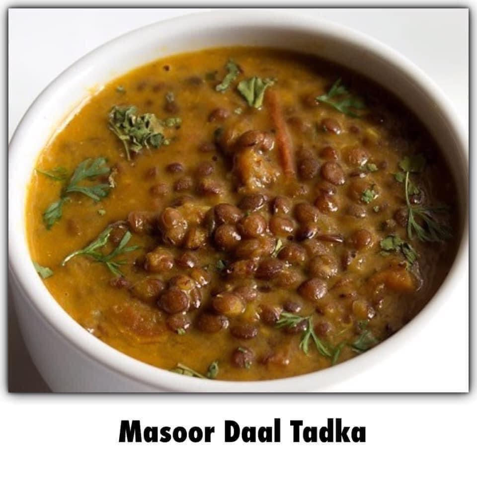 Black Masoor daal Tadka with Jeera Rice