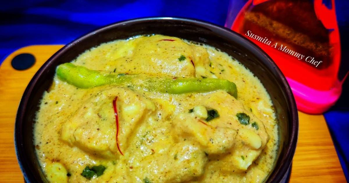 Kesari (Saffron) Paneer with Plain Pulao
