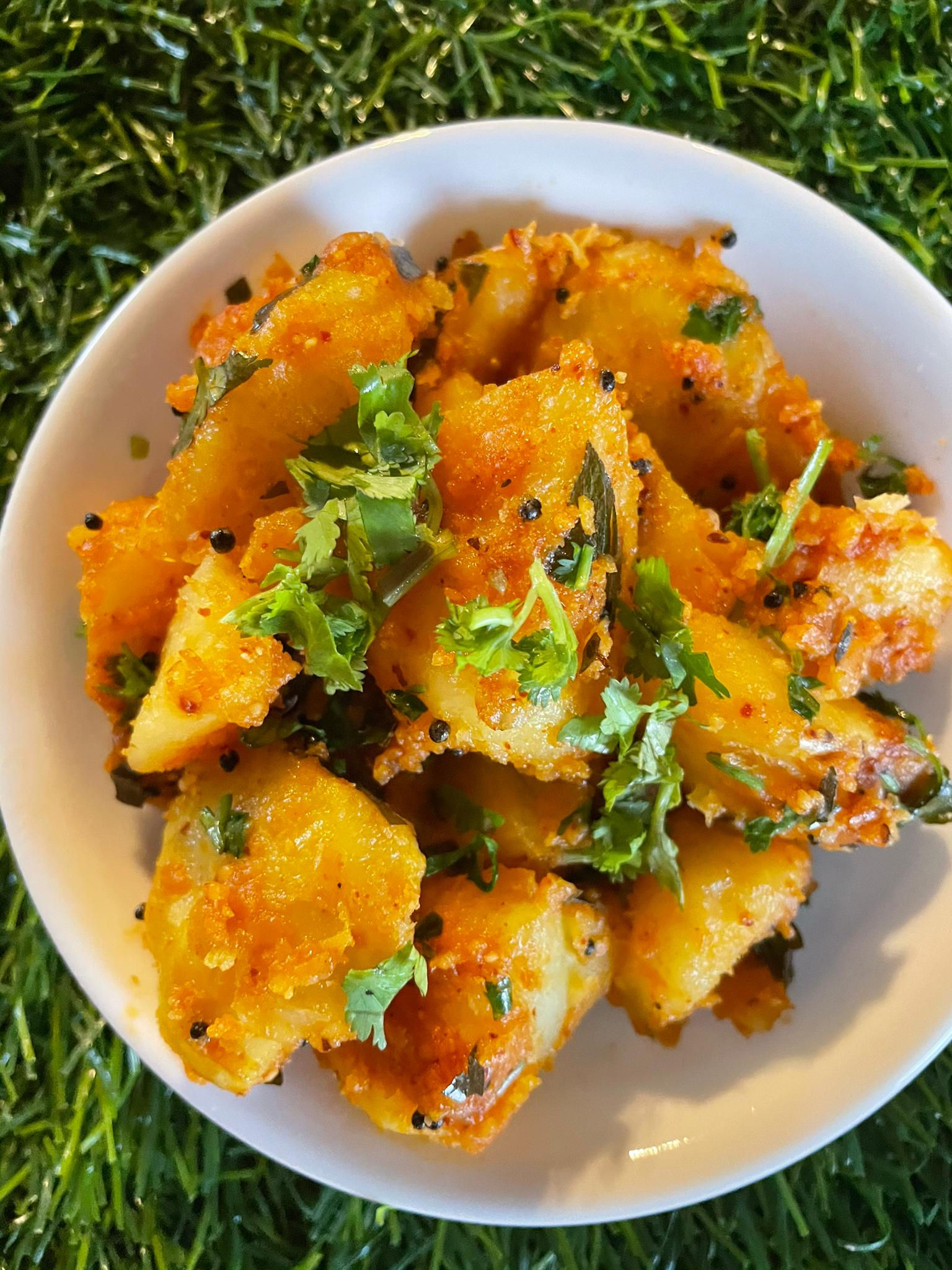 Gunpowder Potatoes with Jeera Rice
