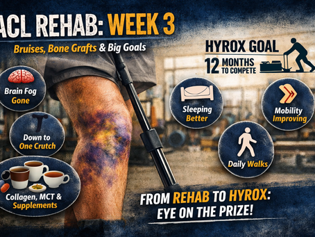 ACL Rehab: Week 3 ā Bruises, Bone Grafts & Big Goals š¦µš„