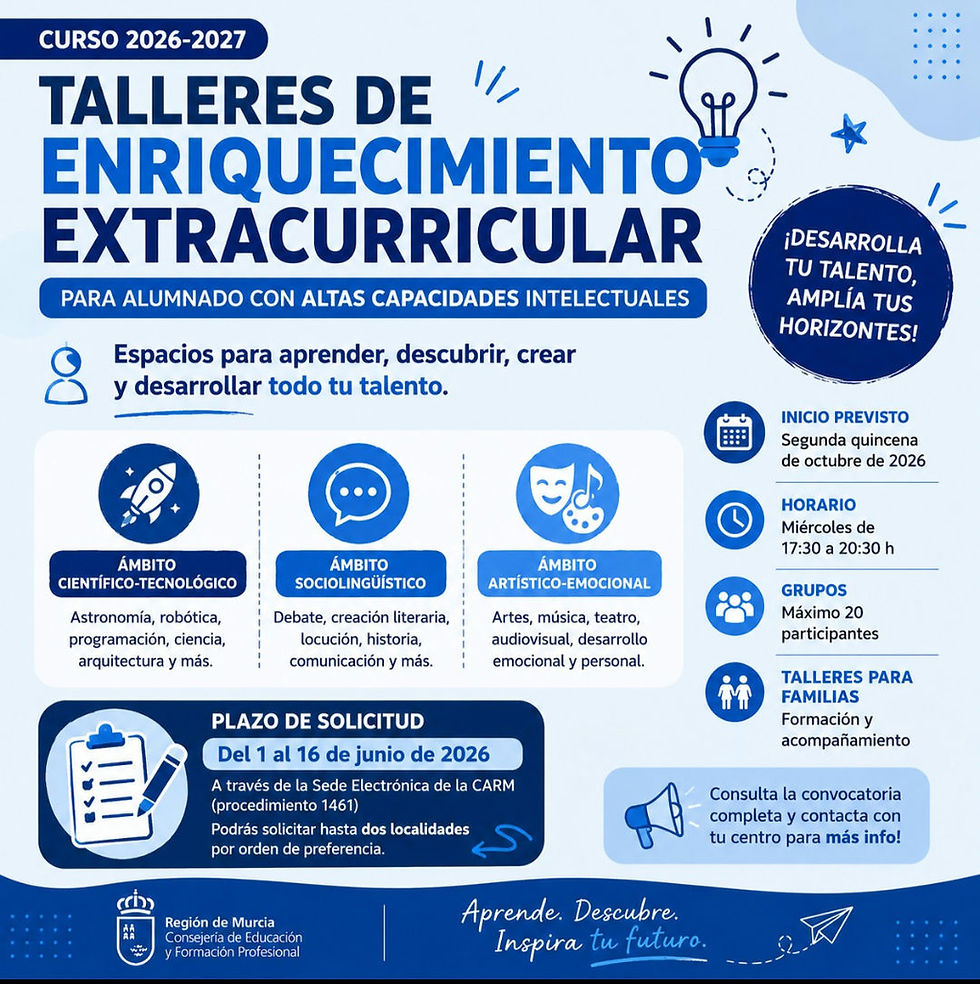 Talleres de enriquecimiento extracurricular 💡