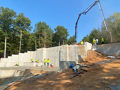 Concrete monolithic slab. Garage Concrete slab.