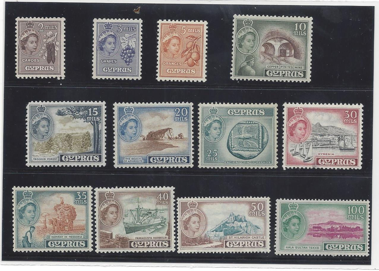 cyprus 1955 stamps