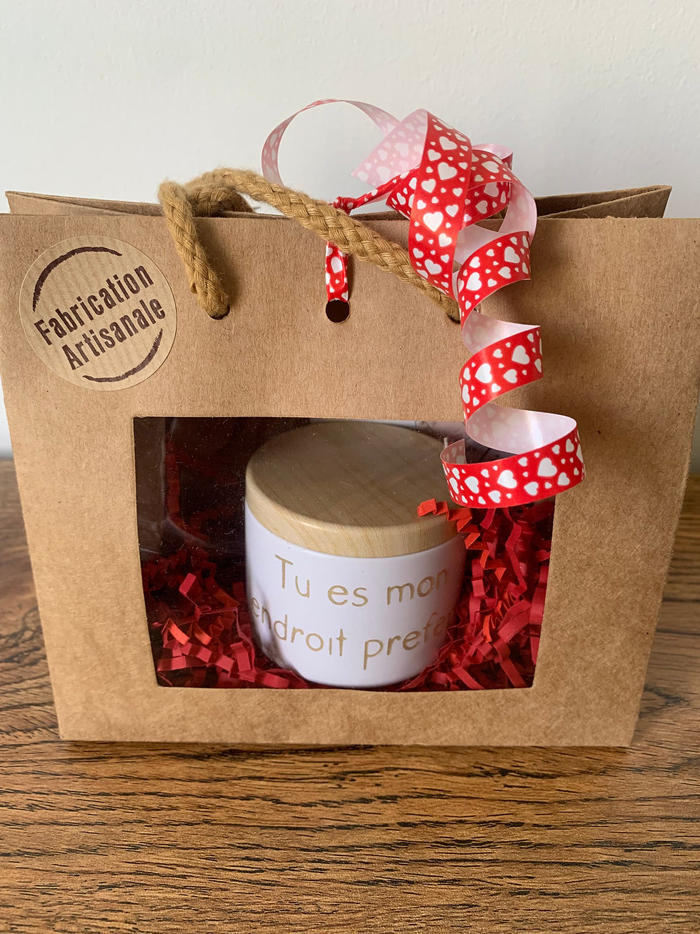 Coffret bougie coulée