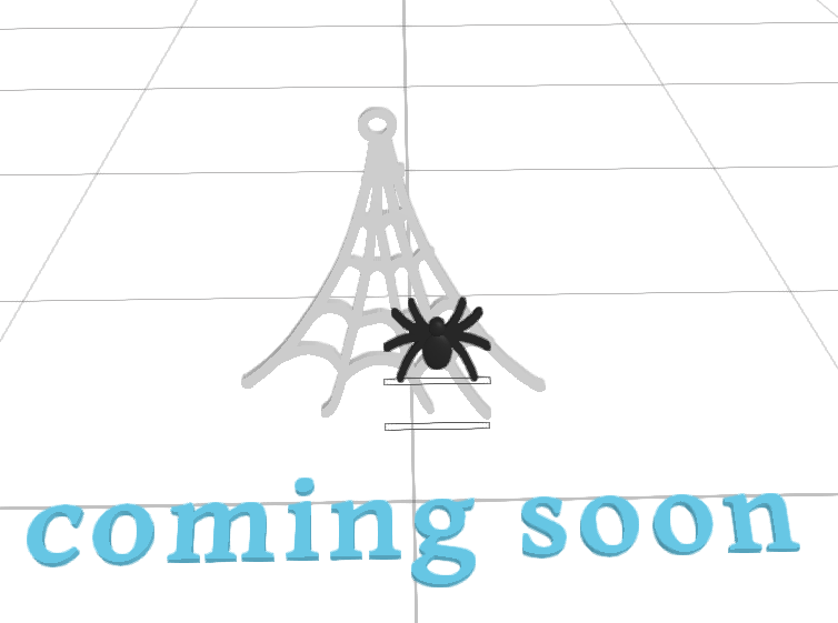 spider in web earrings