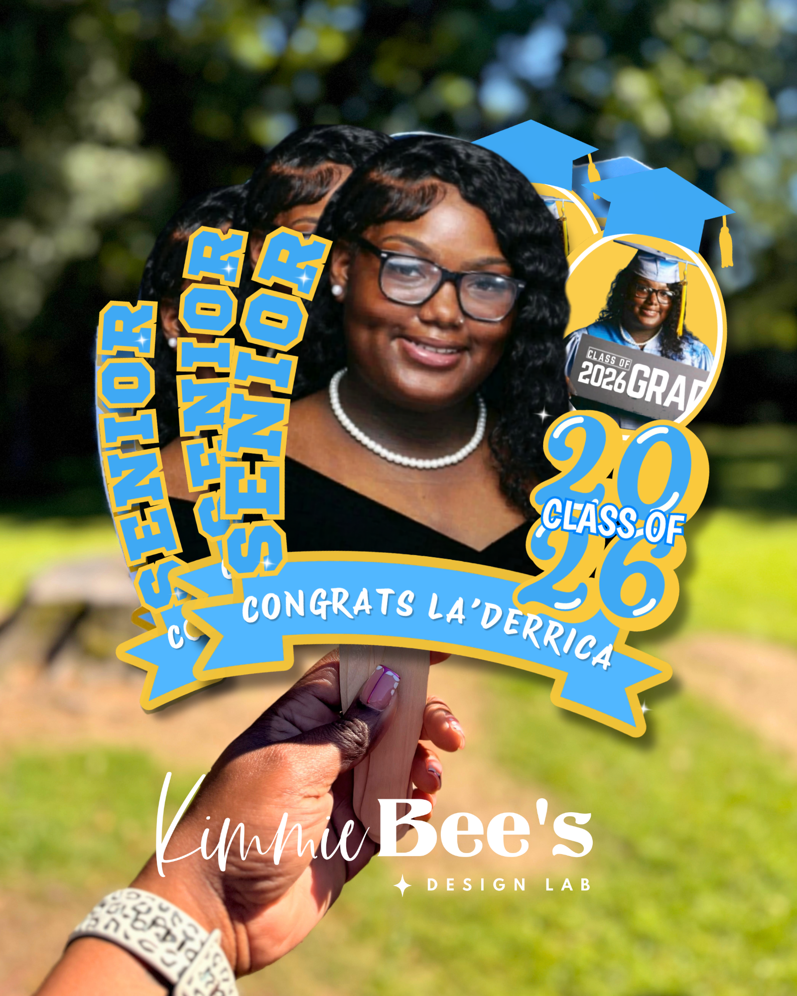 Custom Senior Graduation Fan
