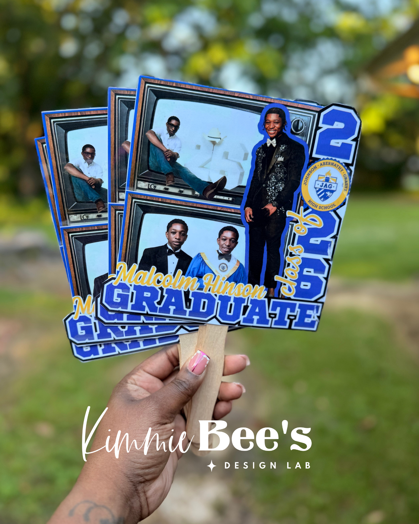 Custom TV Senior Graduation Fan