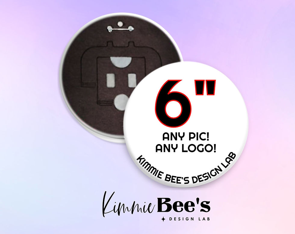 Thumbnail: 6 Inch Pin Back Button Standing Frame