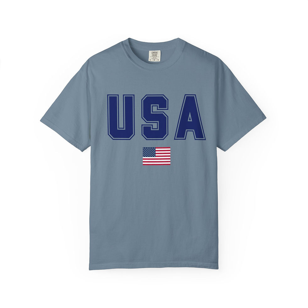 Thumbnail: USA Graphic T-Shirt, Unisex Tee, Casual Wear, July 4th, Patriotic Apparel
