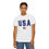 Thumbnail: USA Graphic T-Shirt, Unisex Tee, Casual Wear, July 4th, Patriotic Apparel
