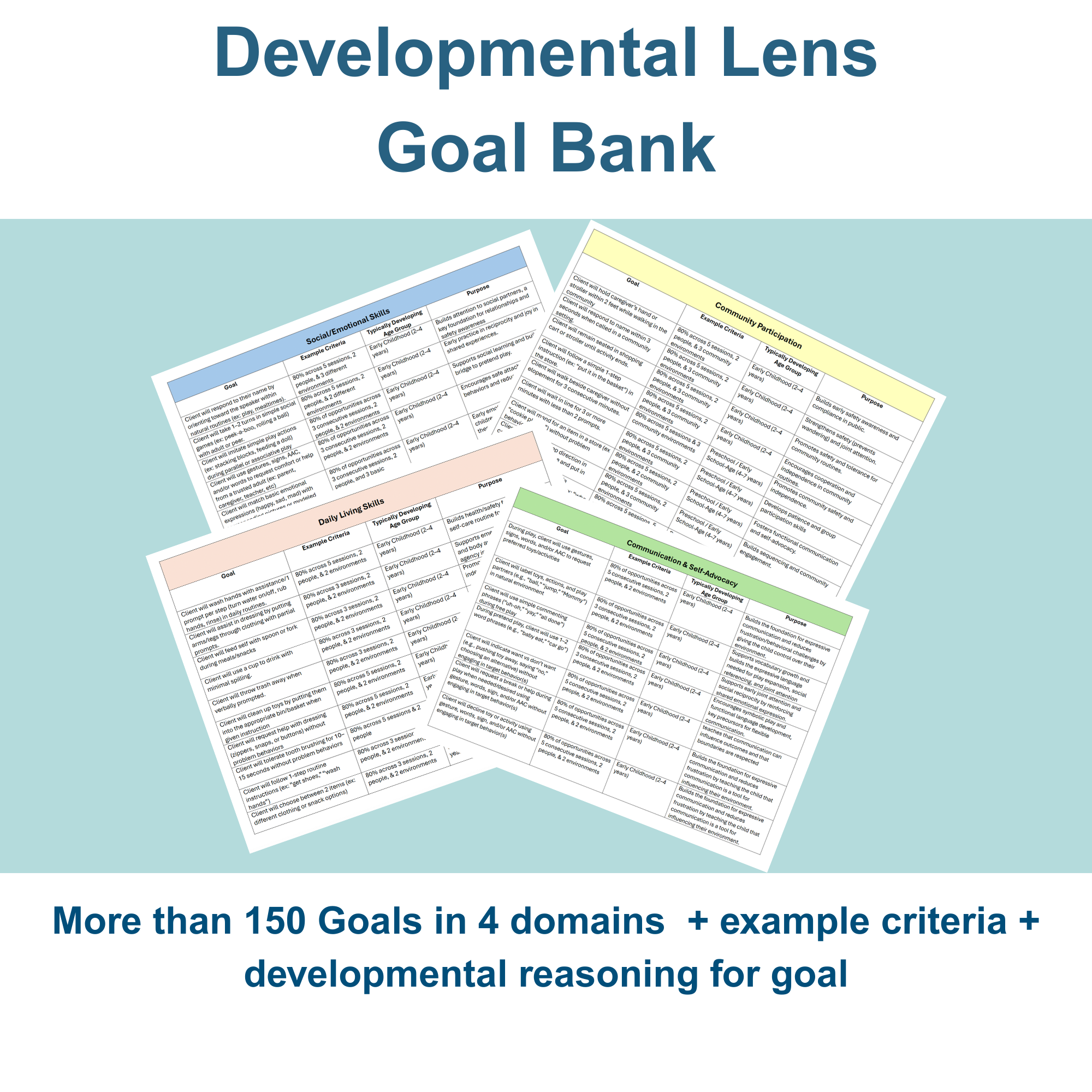 Developmental Lens Goal Bank