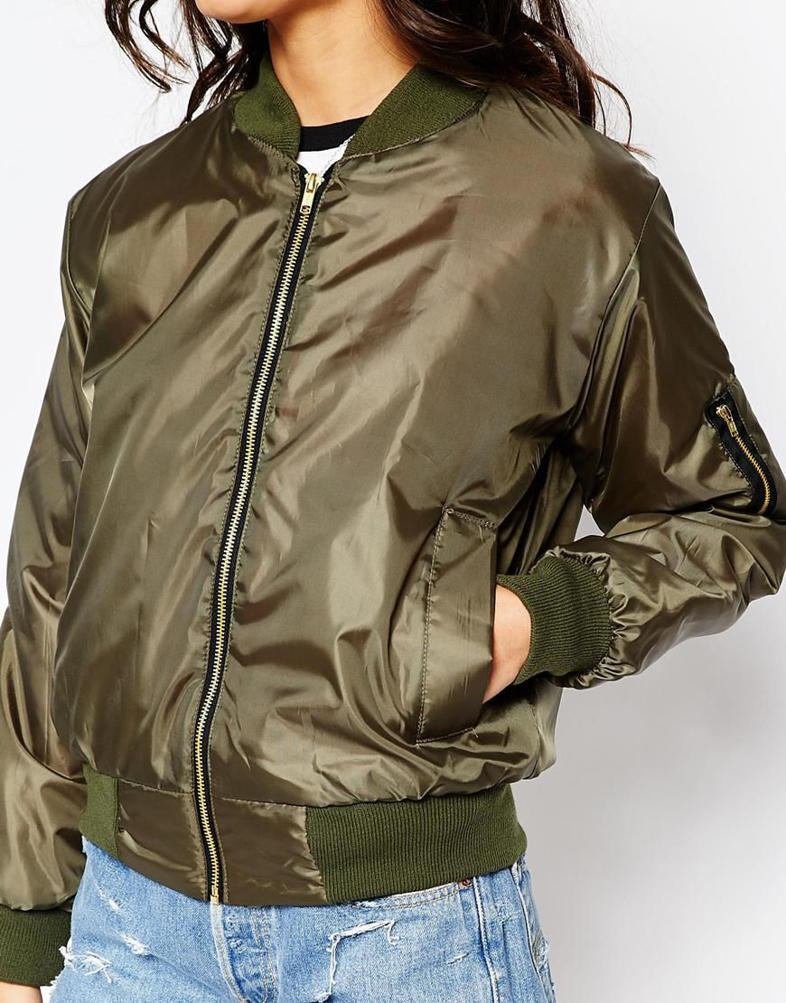 Thumbnail: Reclaimed Vintage Retro Ma1 Bomber Jacket