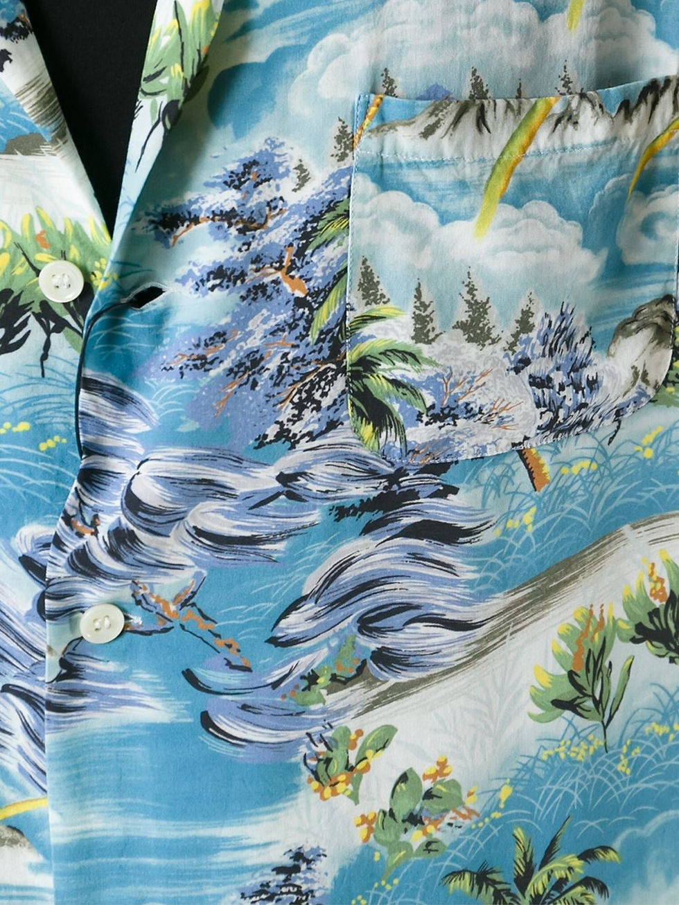 Thumbnail: surf print Hawaiian shirt