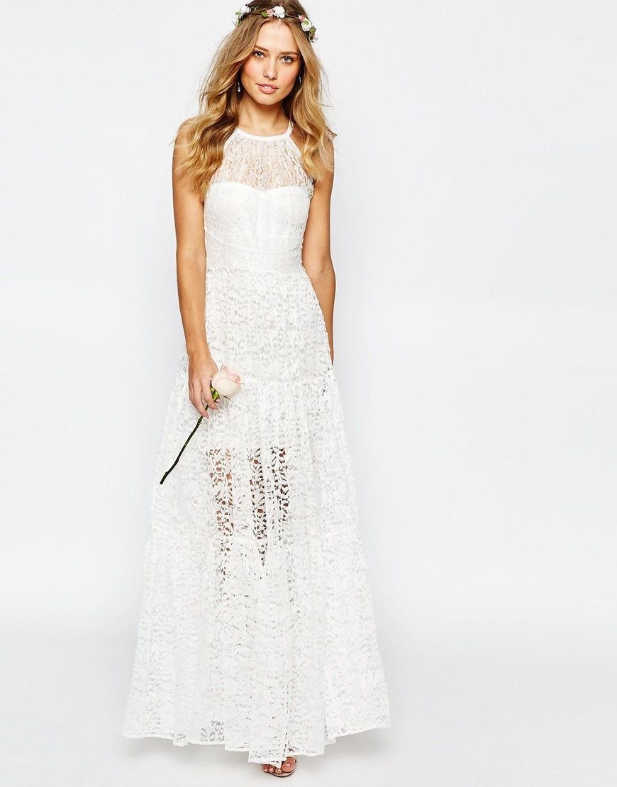 Thumbnail: Body Frock Brides Tiered Lace Dress