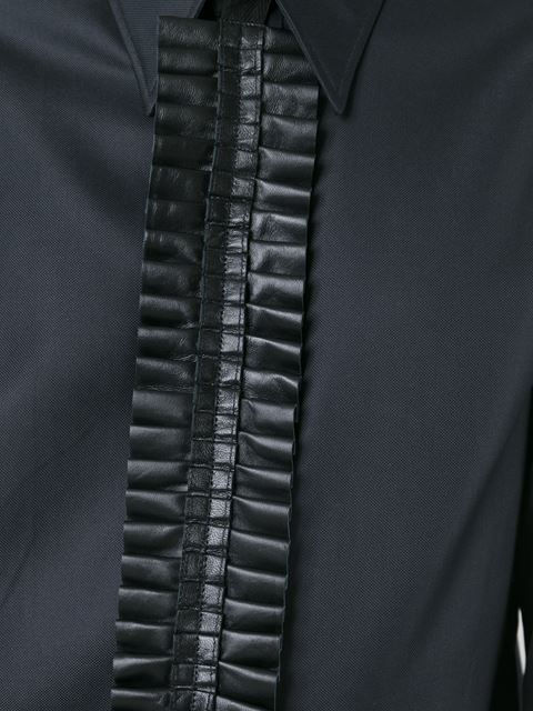 Thumbnail: leather placket shirt