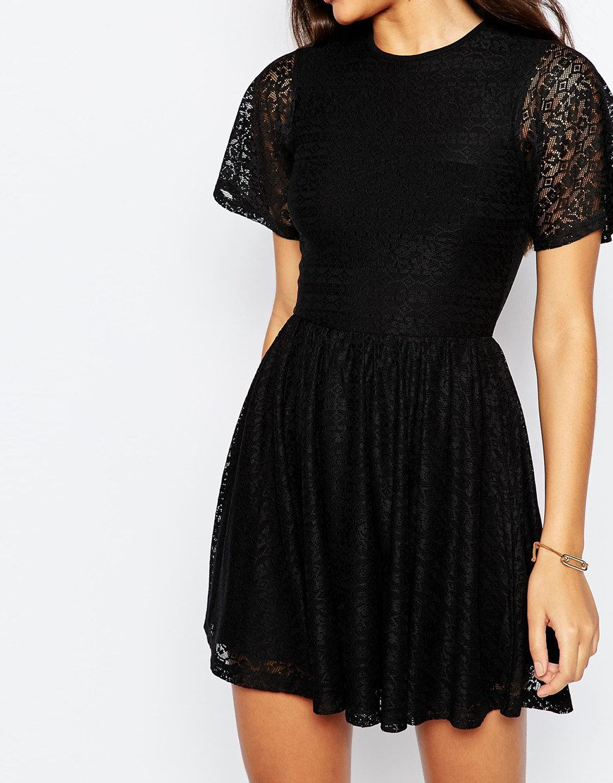 Thumbnail: ater Dress With Lace Back and Keyhole
