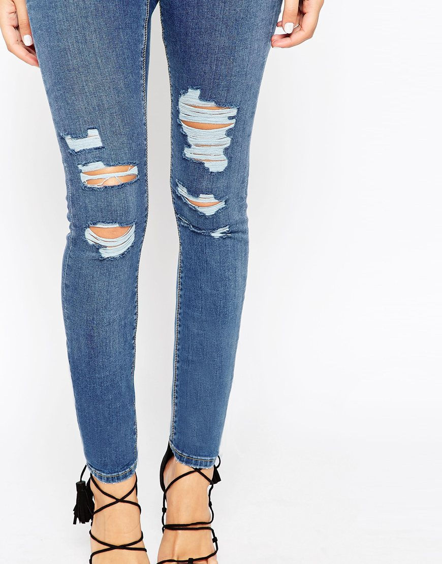 Thumbnail: Ridley Skinny Jeans In Louis Mid Stone Wash