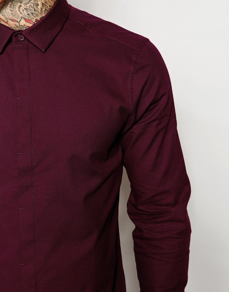 Thumbnail: Shirt In Twill With Long Sleeves