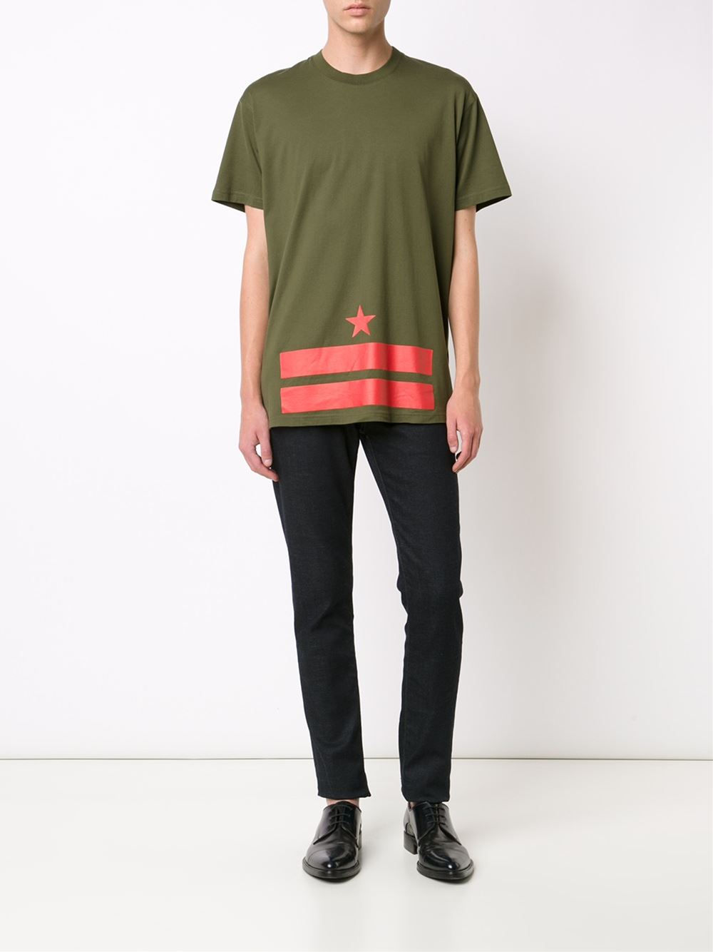 stars and stripes print T-shirt