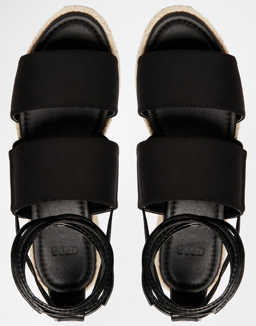 Thumbnail: JEOPARDY Tie Leg Espadrille Sandals