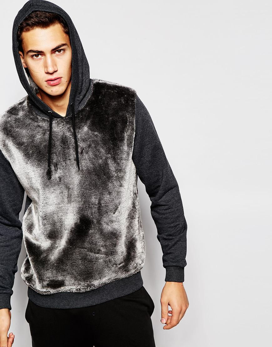 Thumbnail: Loungewear Hoodie In Fluffy Fabric